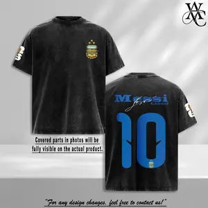Lionel Messi Argentina The Big Tournament 2026 Tribute Washed Shirt - Vintage GOAT Graphic Tee, Retro Soccer Fan Apparel, Gameday Streetwear, Oversized Heavyweight Cotton Top