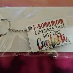 F-Bomb Mom Keychain