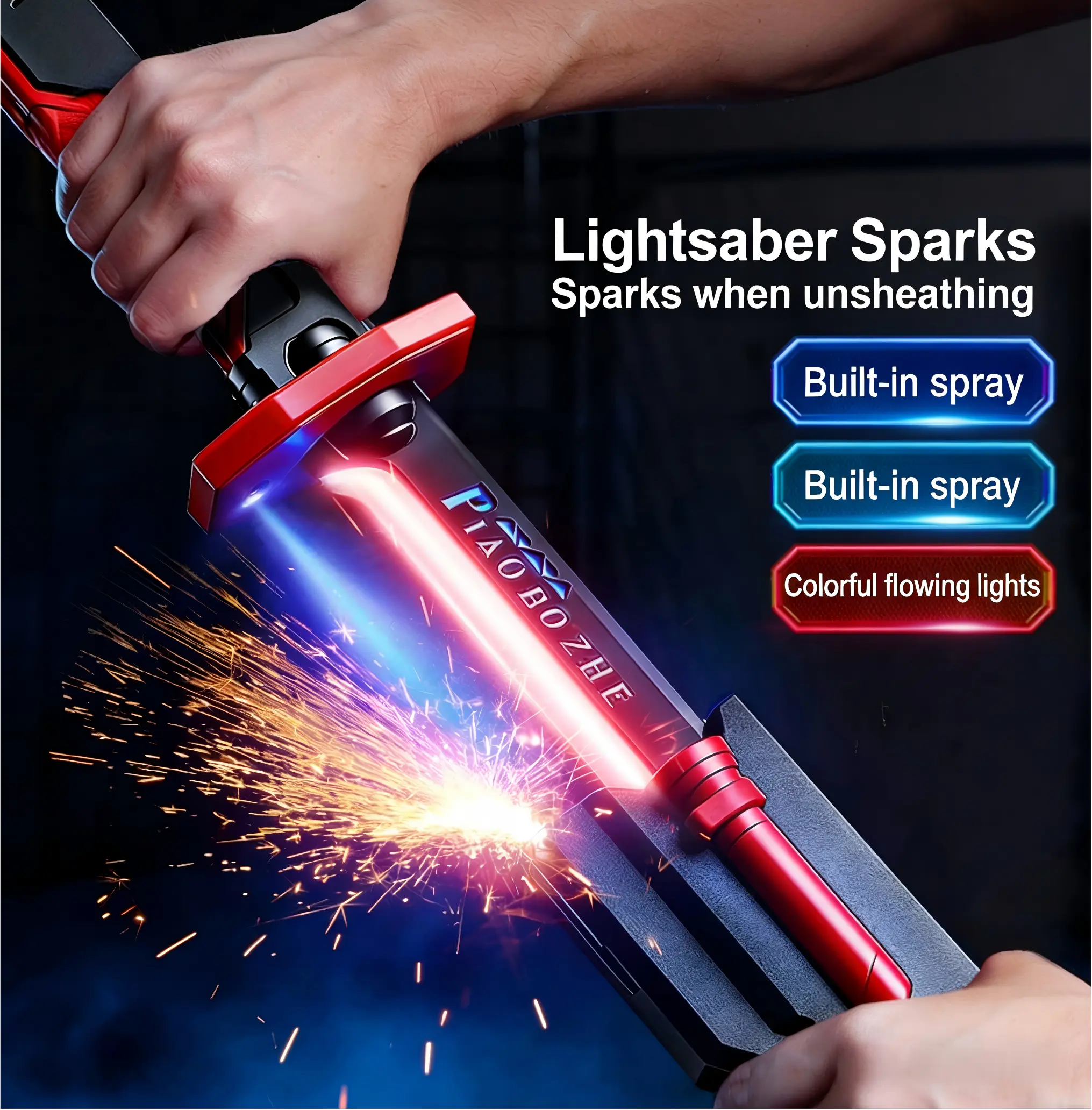 Seven-Color Shimmer Spray Light Saber