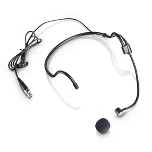 Generic Replacement Headset Headworn Microphone for Shure BLX14/PGA31 Wireless Headset System, Condenser, Unidirectional, ta4f 4 Pins, Black
