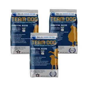 TEAM DOG Essential Blend Premium Dog Food - Gluten Free, Non-GMO, No Corn, Wheat, Soy, 20% Fat, Probiotics, Organic Minerals, Amino Acids