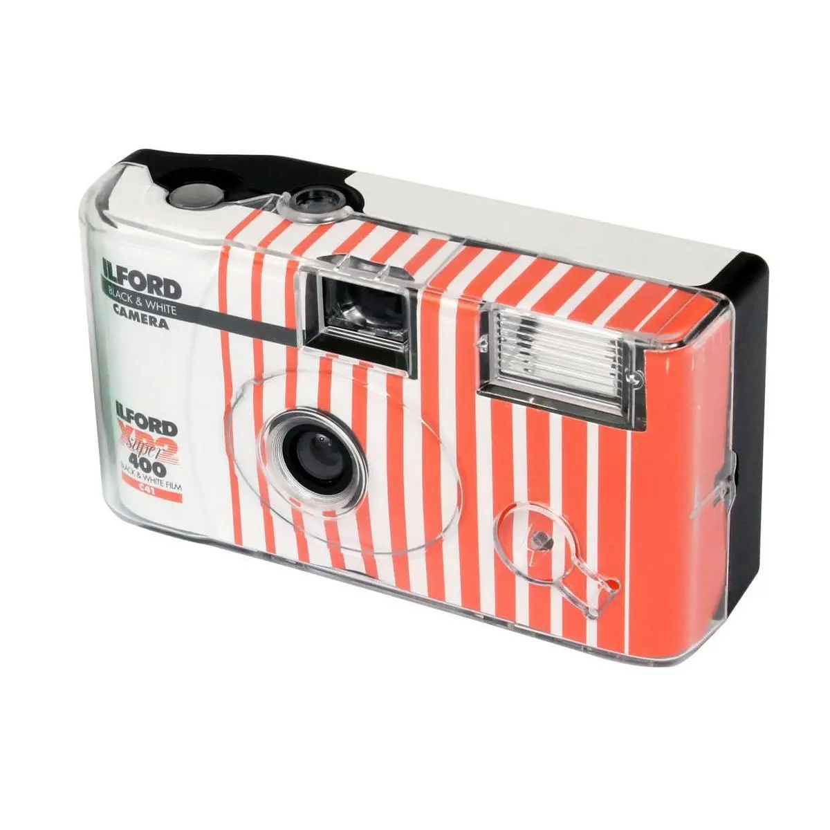 New Ilford XP2 Black-and-White Handy Durable Single-Use Film Camera with Flash, 1m/3'-Long Cable for Enhanced Picture Capture, 1 Meter/3'