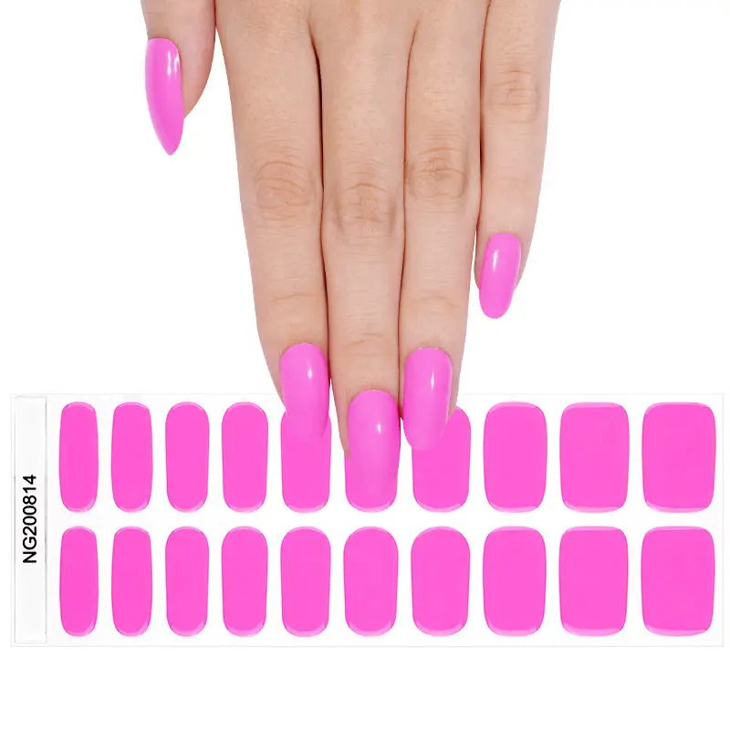 New! Pink Haze Deluxe Semi-Cured Gel Nail Strips