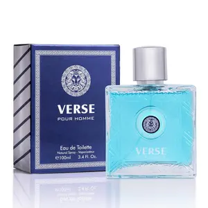 NovoGlow Verse Pour Homme Eau De Parfum - 3.4 oz/100ml Clean Luxurious Non-Sweet Floral Men's Fragrance with Lemon, Bergamot, Cedar, Amber