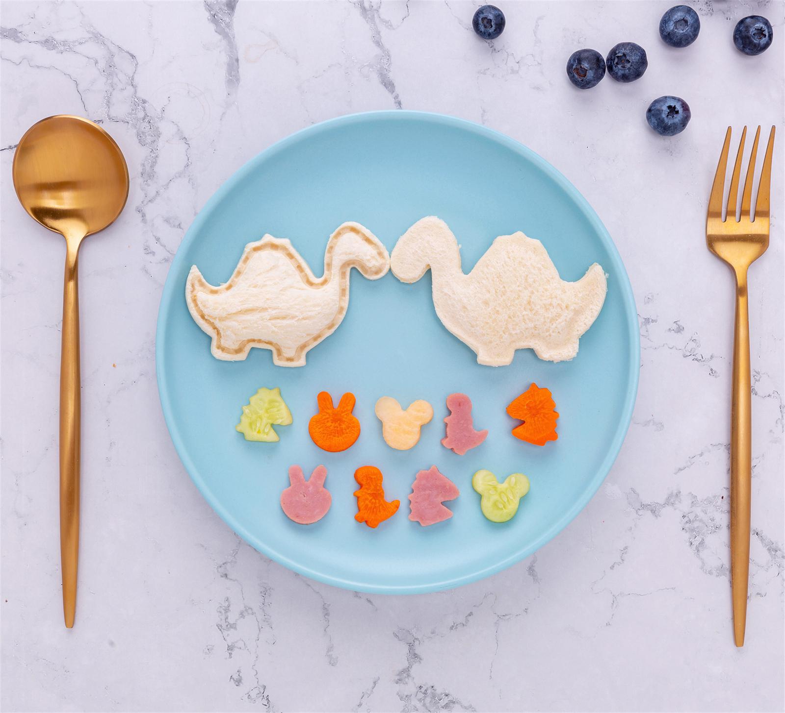 48Pcs Kids Lunch Box Food Decor Set Cute Cookie Sandwich Cutter & Fruit Picks for Bento Box Accessories Fun & Versatile Mealtime Tools