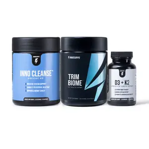 Inno Supps Daily Gut Support Bundle with Inno Cleanse, Trim Biome & D3 + K2 Inno Supps Daily Gut Support Bundle with Inno Cleanse, Trim Biome & D3 + K2