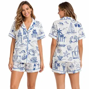 High-quality satin silk pajamas for both men and women