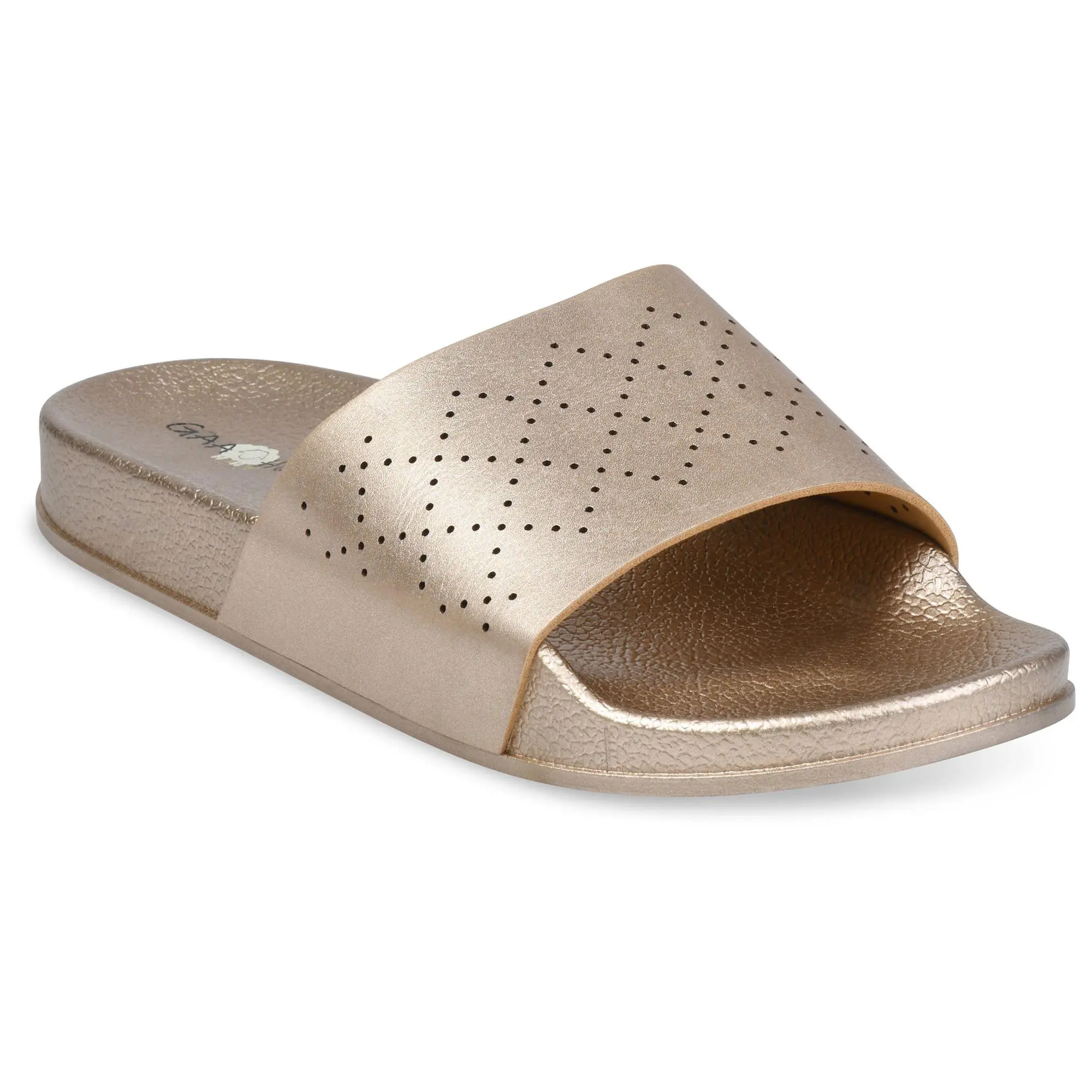 GaaHuu Womens Embossed Diamond Pattern Pool Slide