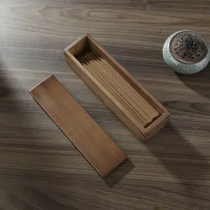 Bamboo Incense Stick Storage Box, Handmade Incense Burner Box with Lid, Incense Stick Organizer, Suitable for Meditation Yoga Use