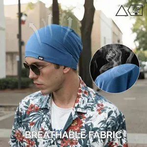 3Pcs Cooling Skull Cap for Men Women-Lightweight Breathable Beanie Hat, Thin Quick Dry Running Cap for Cycling