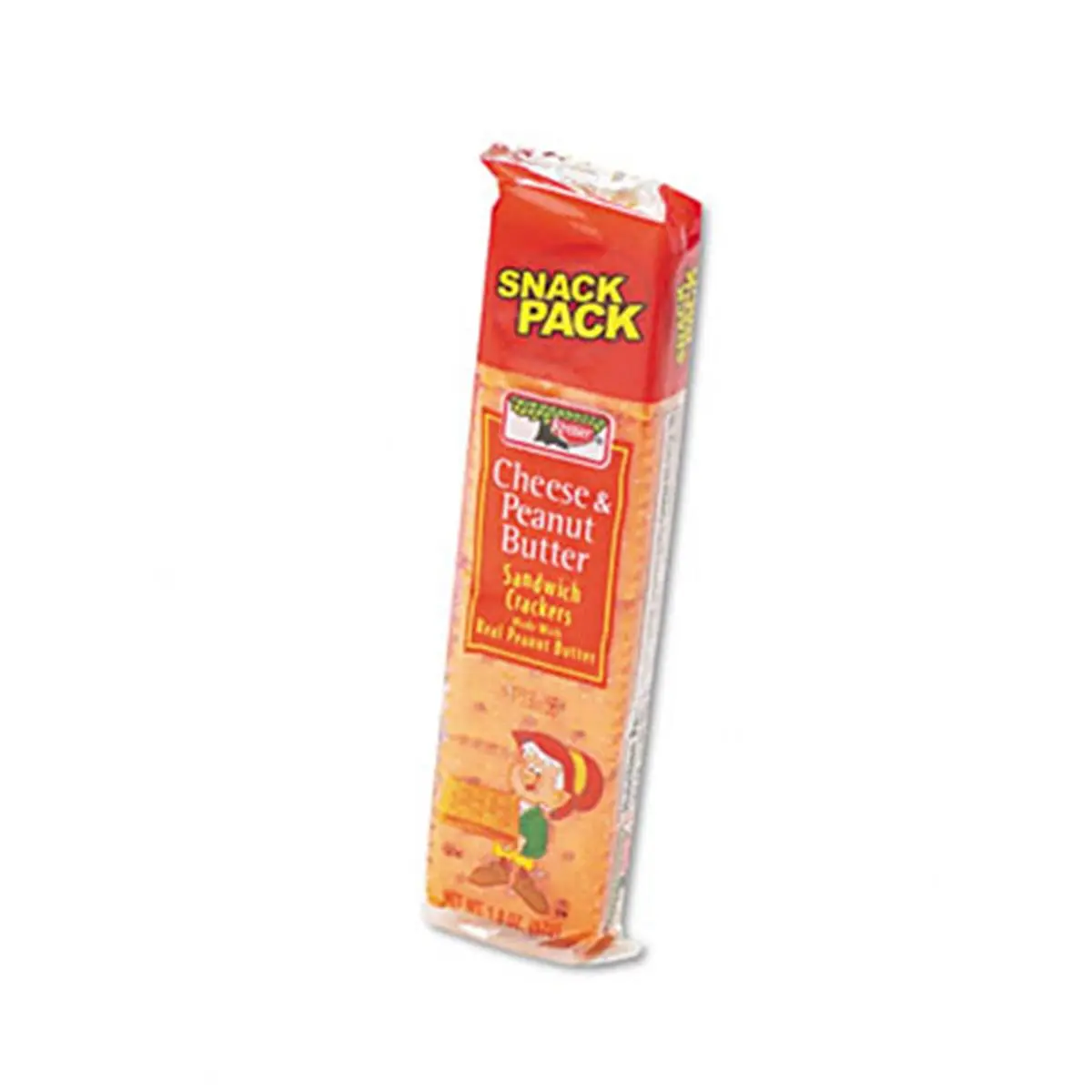Keebler Cheese & Peanut Butter Sandwich Crackers, 8-Piece Snack Pack, 12 Packs per Box