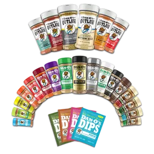 Ultimate Seasoning Bundle – 27 Flavors! All the Dan-O's Premium Blends, Dan-O's Dips, and Dan-O's Outlaws in one Combo! Seasoning Sampler Ultimate Seasoning Bundle – 27 Flavors! All the Dan-O's Premium Blends, Dan-O's Dips, and Dan-O's Outlaws in one Combo! Seasoning Sampler
