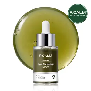 [P.CALM Official] Spot Correcting Serum – 9 Types of Seaweed Extract & Niacinamide for Blemish Care, Skin Barrier Strengthening, and Even Skin Tone, Korean Seaweed Serum (30ml / 1.01 fl.oz)