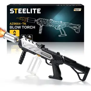 STEELITE Propane Torch Gun, Multi-use Torch With Adjustable Flame, Blow Torch for Campfire, Fire Pit Starter, Fun Gift (Propane Tank Not Included)