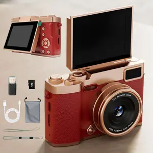 Flip Screen Retro Camera for Teens, Cute Pocket Digital Camera with Filters, Compact Camera, Y2K Vintage Student Camera, Entry-Level Digital Camera with Memory Card, Beginner Digital Camera, Perfect Gift for Christmas, Back to School & New Year