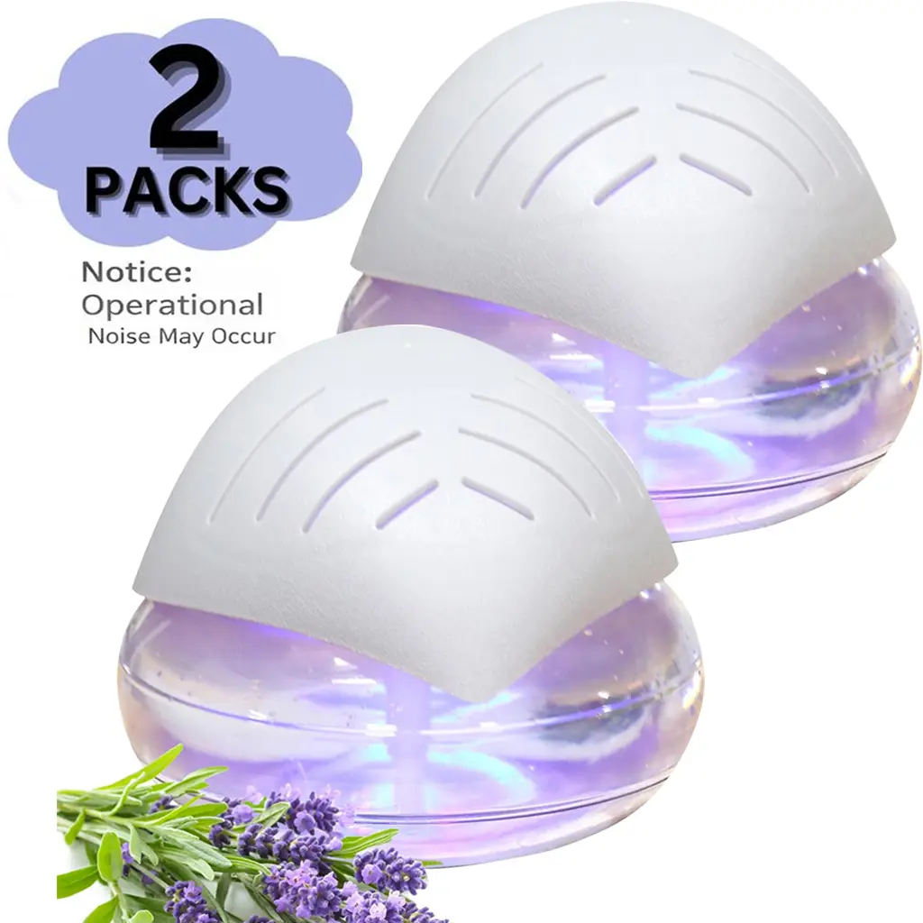Portable Water Air Revitalizer - Multi-Function Appliance with Washer, Freshener, Room Aromatizer, Essential Oil Diffuser & 7 Adjustable Color LED Lights - For Smoke, Pet Odors
