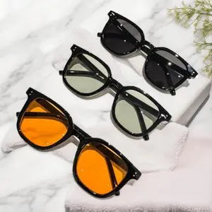 Men's Round Glasses Set - 3 Pairs with Colored Lenses, Plastic Frame, Classic Style, Lightweight for Daily Wear, Party, Festival, Beach