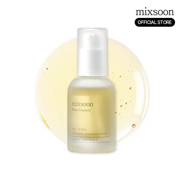 [mixsoon Official] Bean Essence 1.01 fl.oz / 30ml — Korean Skincare for Hydration & Refined Texture, Exfoliating & Hydrating Care