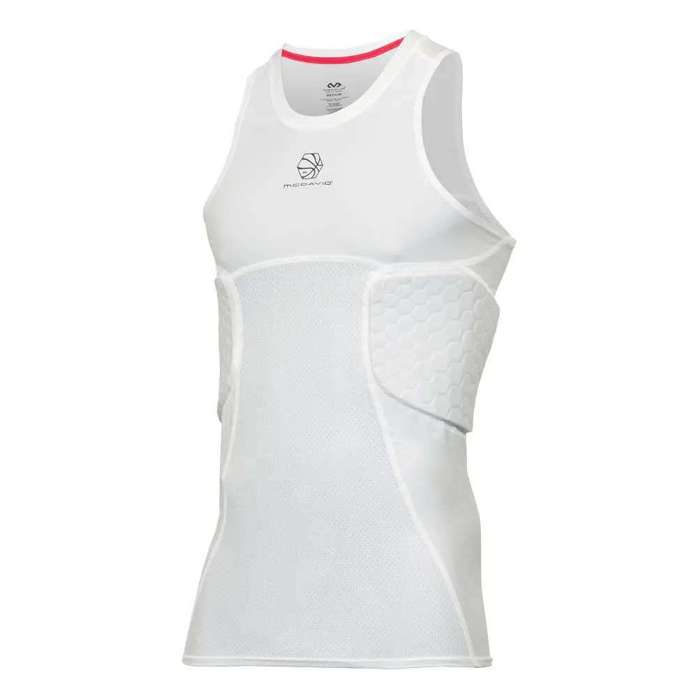 MCDAVID HEX Basketball Tank Top for Adults - 3-Pad Soft Padded Vest, Solid Sports Vest, Designed to Move and Respond With You for Court Actions, Fitness Workout Vest