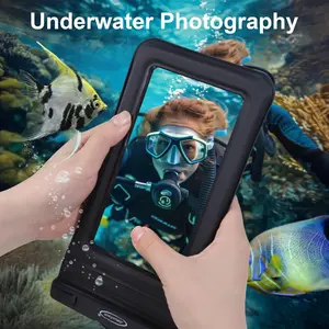 [Mother's Day Gifts]2 Pack Waterproof Phone Pouch, Touch Sensitive, Underwater Dry Bag Phone Case for Drifting Diving Swimming