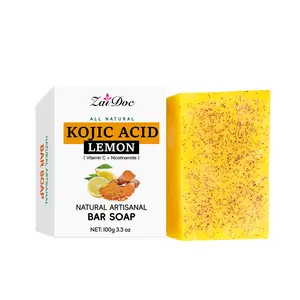 ZaiDoc Natural Turmeric Skin Beauty Soap - Deep Cleansing, Moisturizing & Non-Drying | Refresh Your Skin Daily! daily Body Care Cleanser