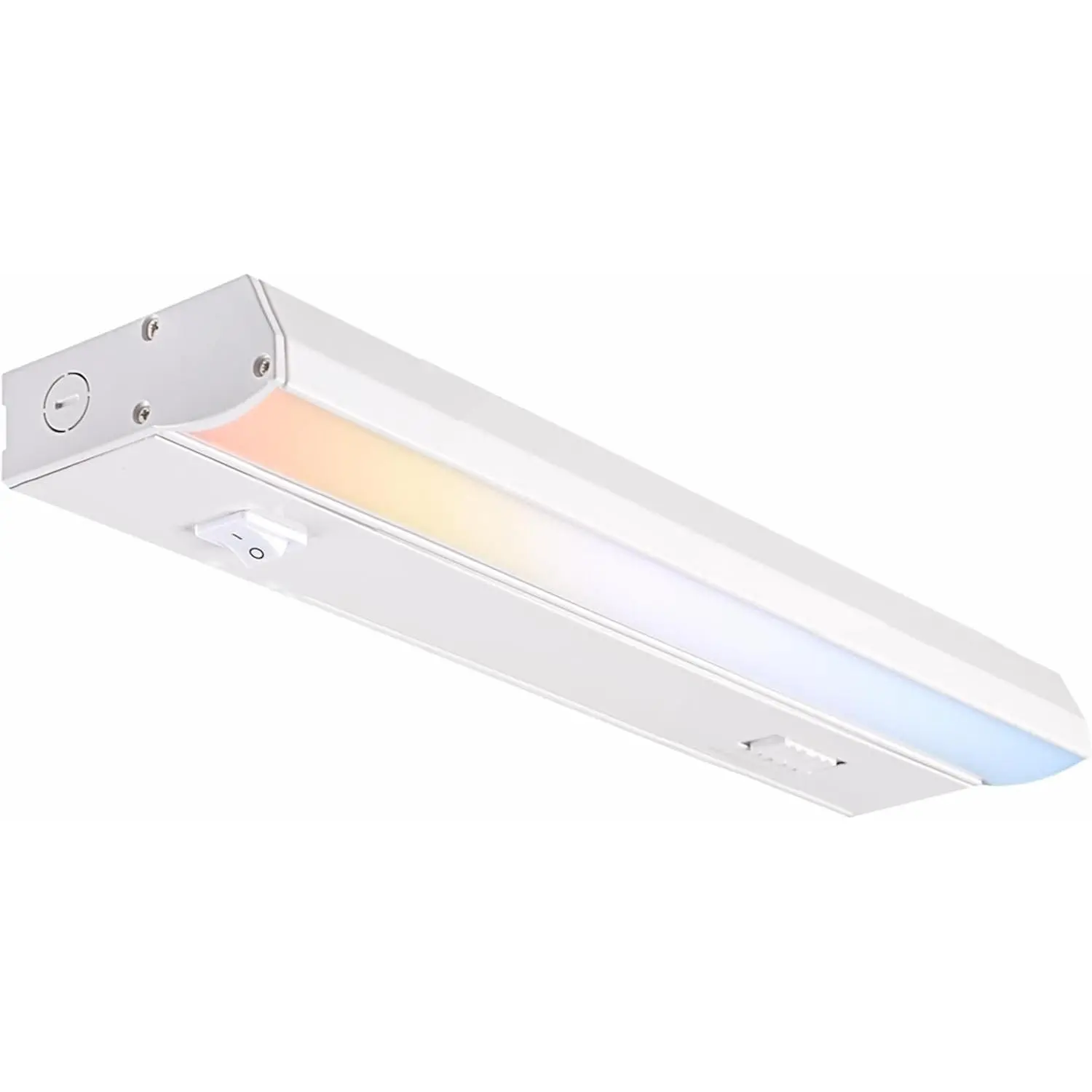 PARMIDA LED Under Cabinet Lighting, Hardwired Installation, 12 Inch, 9W, 5CCT Color Selectable - 2700K/3000K/4000K/5000K/6000K, ETL Listed, 120V, Dimmable, 600 Lumens, White Finish