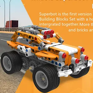 STEM Superbot  26-in-1 Control Remote Toys Robot, , Coding Robotic Building Blocks Set, Jeep SUV Car Gift Black Friday Birthday Gift