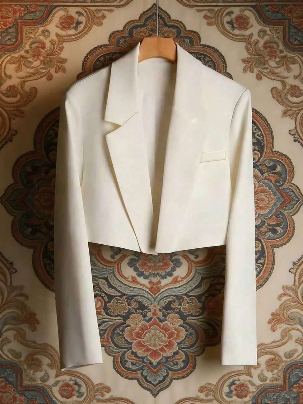 Women's Slim Fit Blazer Jacket, High Waist Tailored Office Coat, Elegant Business Casual Suit Jacket, Spring Workwear, Career, Smart Casual Outfit