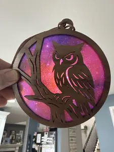 Owl Suncatcher for Sunny Window