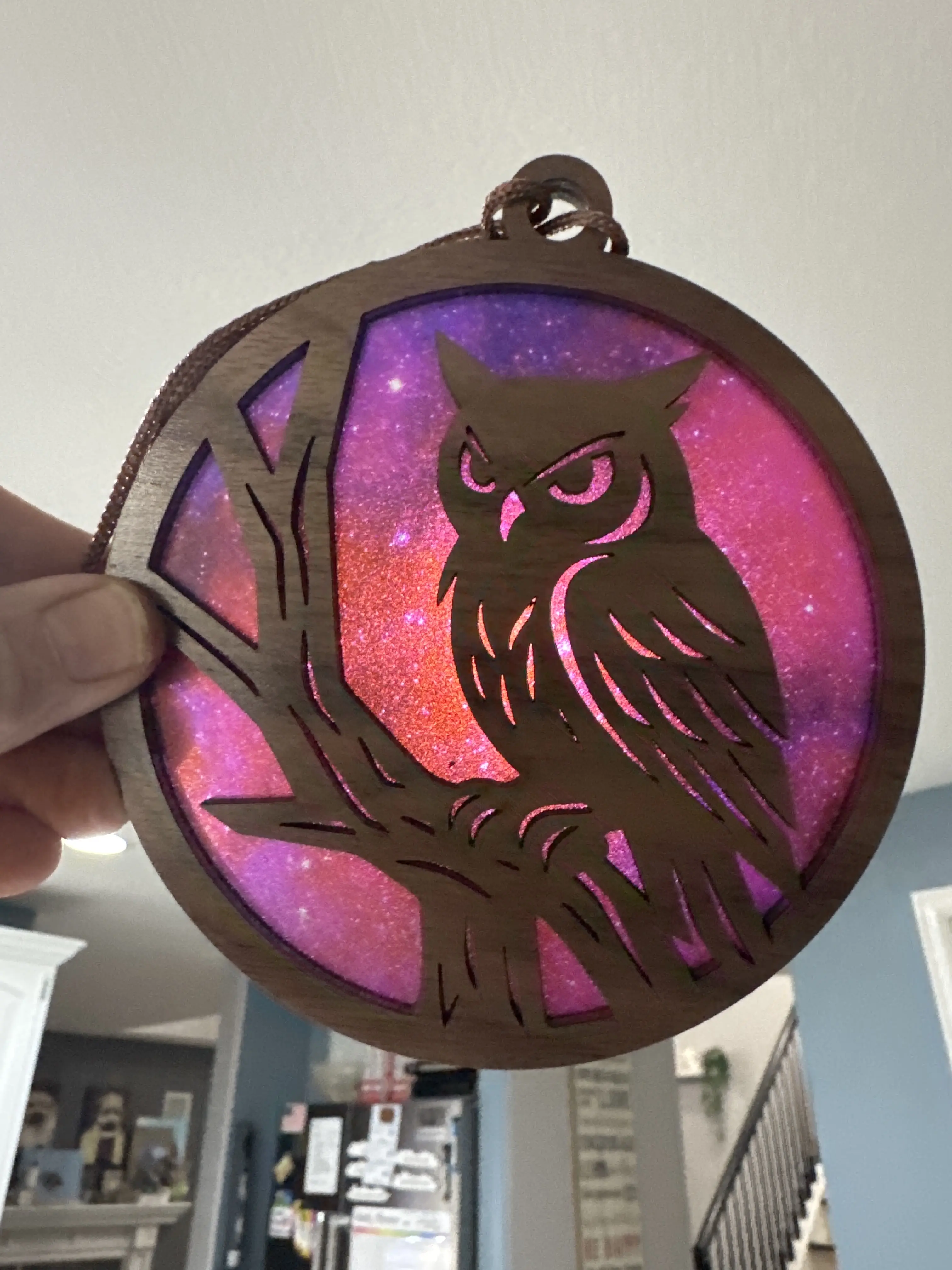 Owl Suncatcher for Sunny Window