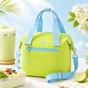 【On Sale】GLORIEROO Pastel Insulated Lunch Bag for Women, Leakproof Waterproof Lunch Tote Cooler with Adjustable Shoulder Strap, BPA-Free Reusable Lunch Box Bag for Work, School, Picnic & Travel outdoorfun