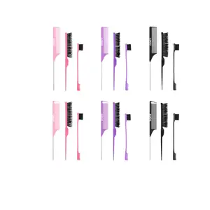 rat tail comb, rat-tail comb, rat-tail teasing set