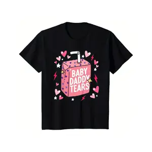 Baby Daddy Tears Love Heart Dad Is My Valentine Shirt