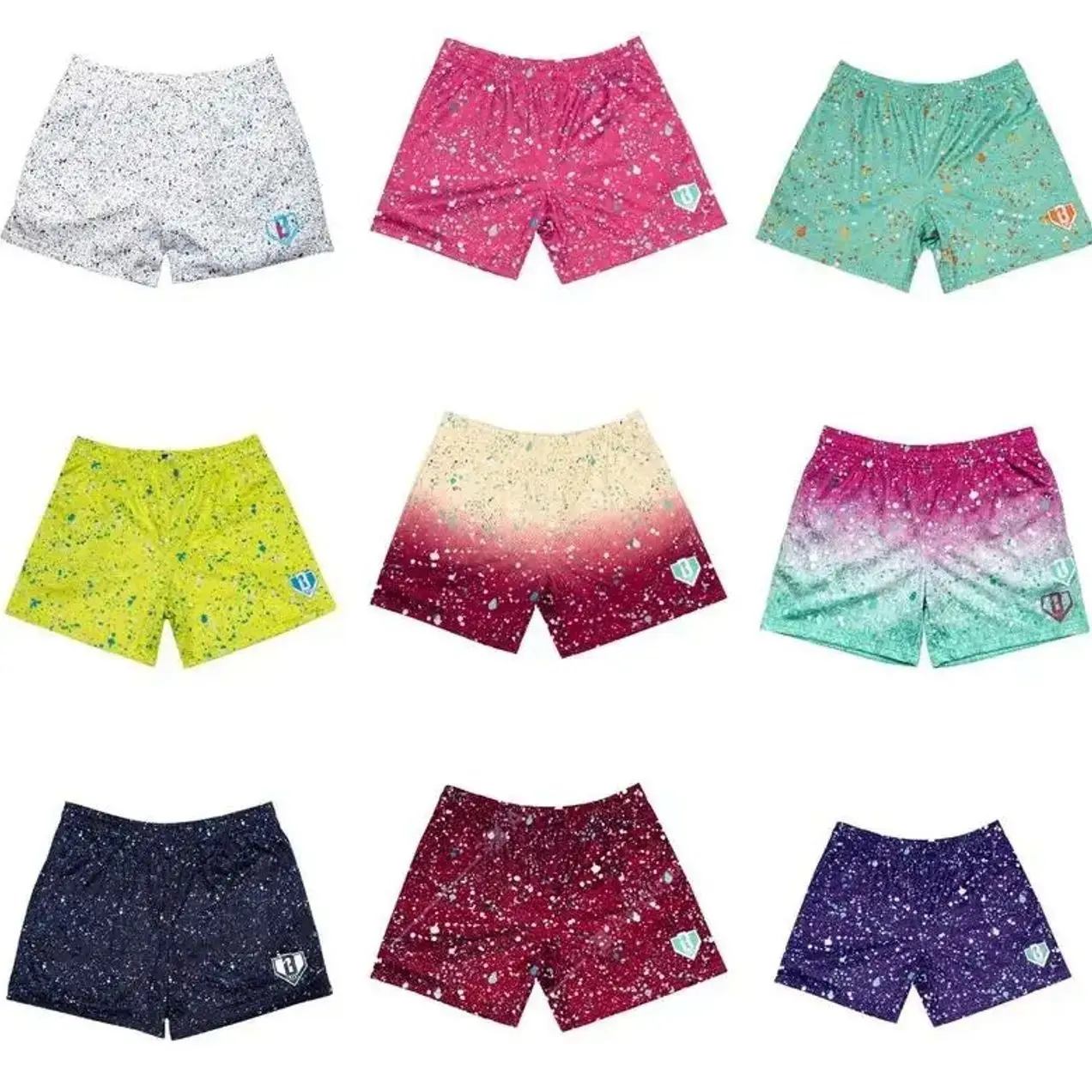 Baseball Splatter Collection Youth Mesh Shorts  for Youth & Adults, Lightweight & Breathable Summer Sports Shorts for Casual & Outdoor Style, Baseball Training, Gym & Everyday Activewear