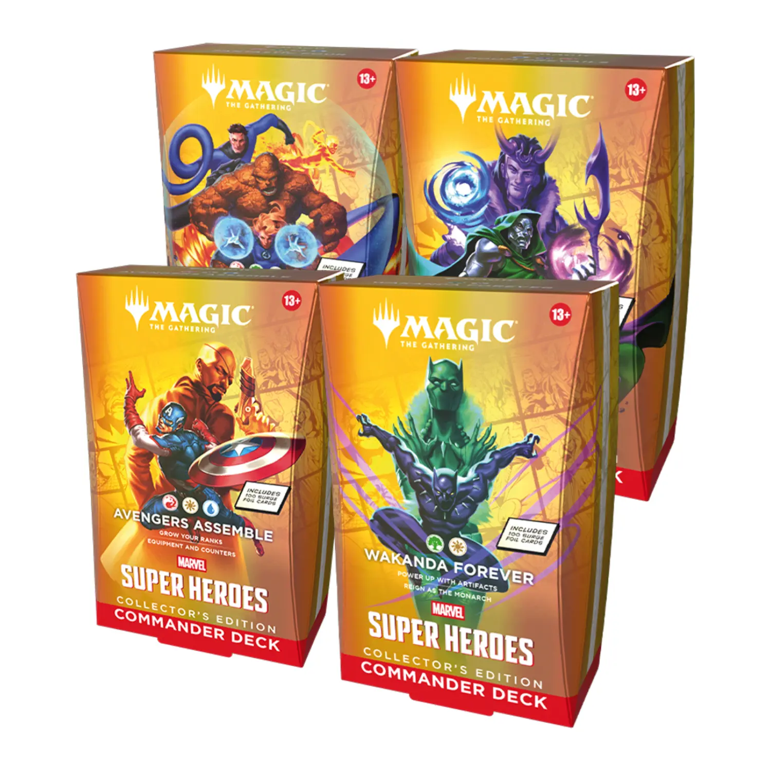 Magic: The Gathering Marvel Super Heroes Collector's Edition Commander Decks English Sealed