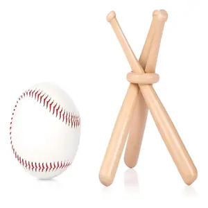Baseball Bat Display Stand, Wooden Ball Holder, Decorative Centerpiece, Table Top, Sports Equipment, Designed for Baseball Sports Enthusiasts