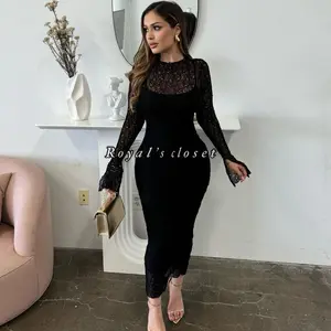 Lace, classic midi dress  Womenswear