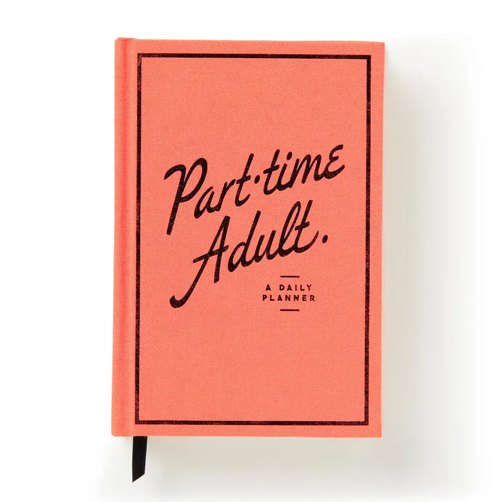USED-Part-Time Adult Undated Daily Planner by Brass Monkey, Brass (Hardcover)