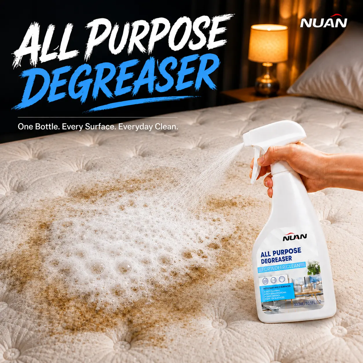 NUAN Heavy Duty All Purpose Degreaser Multi Surface Cleaner - Toolupgrade Kitchen Deep Cleaning Solution for Stove, Range Hood - M1 Sohochic