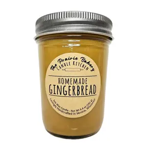 Homemade Gingerbread | Scented Soy Wax Candle | Delicious Ginger and Spice Holiday Scent | Housewarming Birthday Wedding Holiday Gift