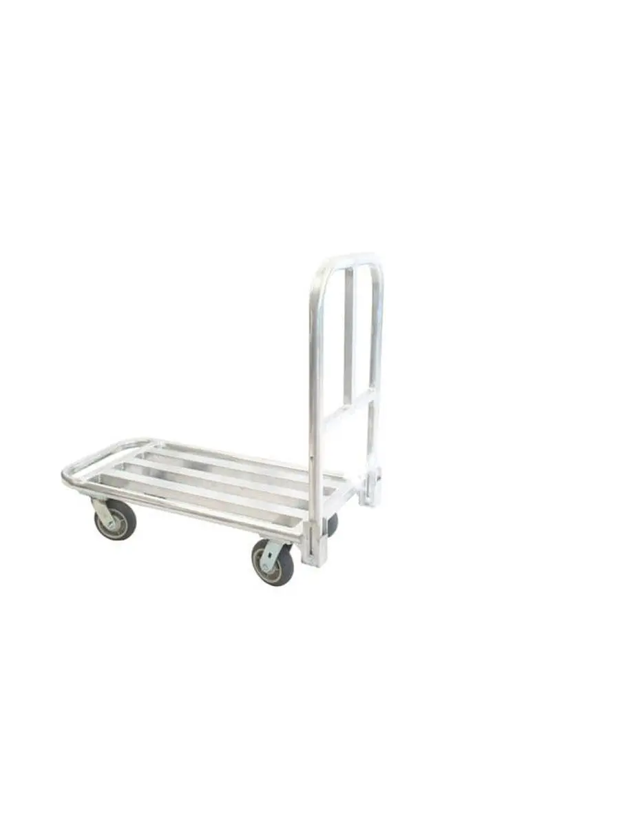 Prairie View FP18636T Folding Platform Truck - Commercial Kitchen Welded Frame Platform Transport Trolley, 25 lbs, 9.5x18.5x38.5"