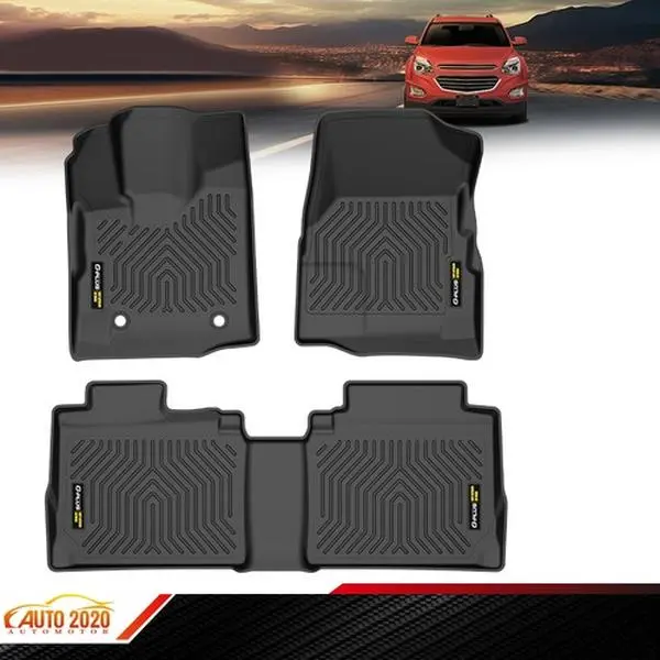 TPE 3D All-Weather Floor Mats Liners - Car Interior Accessory, Auto Accessories, Fit For 12-17 Chevy Equinox/GMC Terrain, Anti-Slip, Accessories For Car