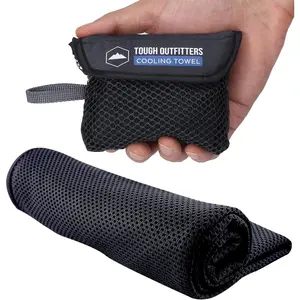 Tough Outdoors Cooling Towel - Cooling Towels for Neck & Face - Ice Wrap & Sweat Rag for Camping Gym Yoga & Sports - Workout Towel for Gym Sweat - Cool Towels for Extreme Heat