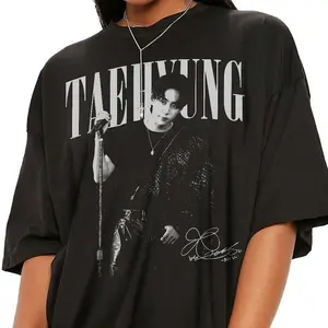 [Sale Up To 50%] Vintage V Shirt, V Kim Taehyung Kpop Merch, Retro 90s Shirt, Gifts For Fan, Graphic Streetwear T-shirt