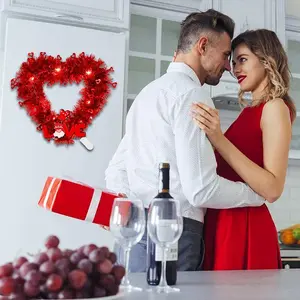 Ydojg Valentine'S Day Love Garland Wedding Party Scene Layout Luminous Decoration Heart Shaped Garland Light String Diy YDOJG