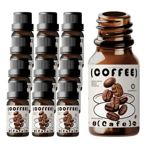 12pc Set 10ML Coffee Essential Oils, Home Fragrance Oils, Cafe Fragrance Oil for Aromatherapy Diffusers, Long-Lasting Scent, Alcohol-Free, Perfect Gift Box