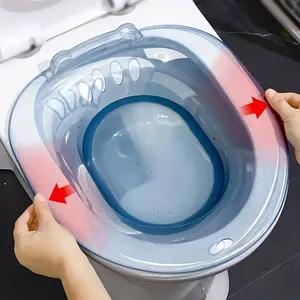 1pc, Non-Slip Overflow Prevention Bathing Basin for Toilet, Ergonomic Design, Comfortable Postpartum Recovery, Soaking, and Hygiene Bathroom Accessory, Suitable for Hemorrhoids, Postpartum, Elderly, Pregnant, Men, New Mothers - No Power Req