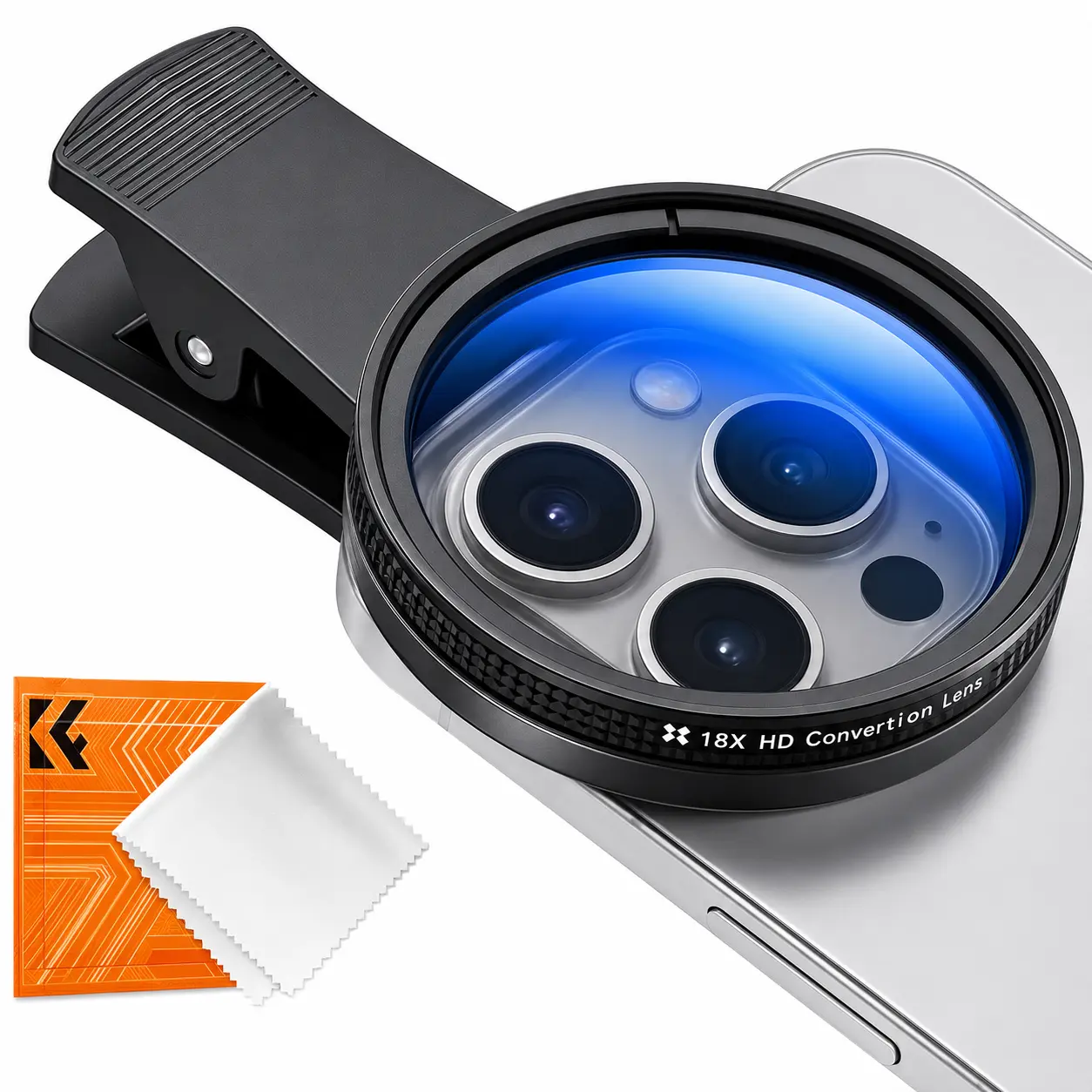 52mm Clip-On Polarized CPL Glass Filter for iPhone & Smartphones - Anti-Glare Mobile Accessory, Enhances Color Saturation, Reduces LCD Reflections, Captures DSLR-Quality Shots for Blue Sky, Wedding Scenarios, Capture Dslr-Quality Shots