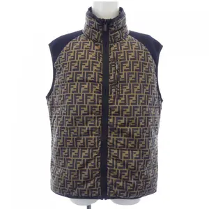 Pre-owned FENDI Polyester Small Leather Goods FAA684 Down Vest