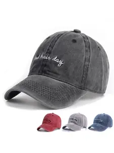 Men's and Women's Washable Baseball Cap for Bad Hair Days, Adjustable UV Protection Hat for Spring & Fall Travel, Casual Outdoor Style Snapback Hats